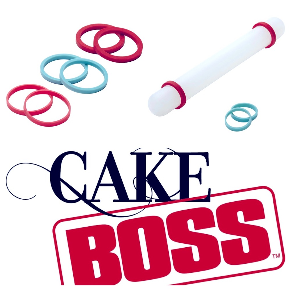 NWT Three Sizes of Cake Boss Fondant Rolling Pin 🧷 Guides